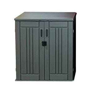 C037 Hdpe Plasti̇k Bahçe Balkon Rafli  Depolama Dolabi  (g 80 X D 59 X Y 86.5 Cm )