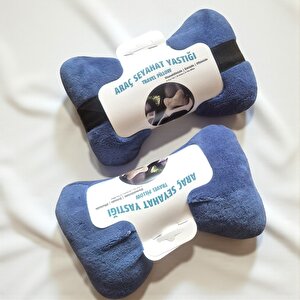 Kemi̇k Boyun Yastik 2'li̇ Mavi̇