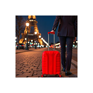 Accord Kirilmaz Pp Vali̇z Kirmizi 3'lü Set