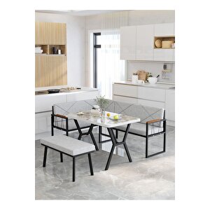 Src Serisi Balkon, Bahçe, Cafe, Köşe Takımı, Balkon Köşe Takımı - Efes Masalı - Açık Gri Açık Gri