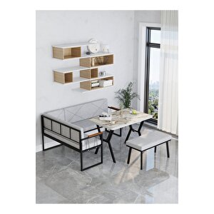 Src Serisi Balkon, Bahçe, Cafe, Köşe Takımı, Balkon Köşe Takımı - Efes Masalı - Açık Gri