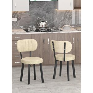 Azra 70x110cm Efes Mutfak Masası, Mutfak Masası Takımı, Yemek Masası, 4 Krem Sandalye