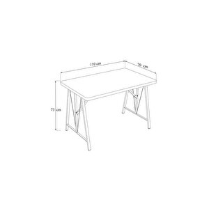 Hayat 70 X 110 Amalfi Mutfak Masası, Mutfak Masası Takımı, Yemek Masası, 2 Sandalye 1 Bench - Lacivert Lacivert