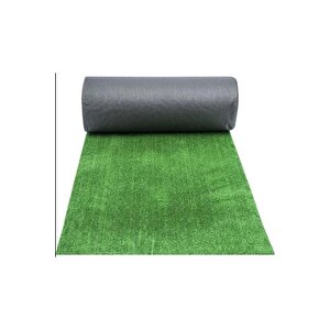 Vl Dekoratif Premium Kalite Suni Balkon Bahçe Kaymaz Taban Çim Halı 7 Mm 100x400 cm