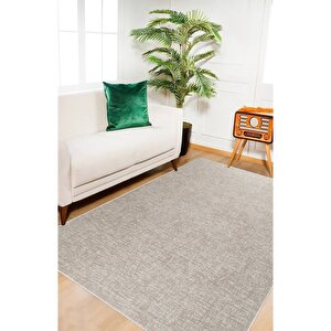 Vl Briella Kaymaz Taban Yüzeyi Yumuşak Yıkanabilir Bej Halı 80x550 cm