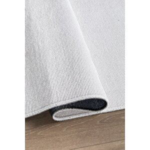 Vera Vl Yıkanabilir Kaydırmaz, Pamuk Dokuma, Premium Kalite Salon&mutfak&yemek Odası Kilimi Siyah Kemik