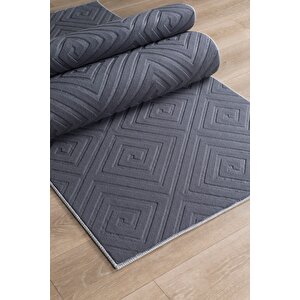 Helen Vl Delux Halı Oturma Odası, Mutfak, Antre, Koridor Halısı Gri 120x200 cm