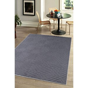 Helen Vl Delux Halı Oturma Odası, Mutfak, Antre, Koridor Halısı Gri 120x200 cm