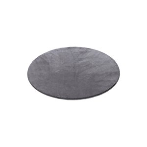 Comfort Ponpon Saçaklı Peluş Halı Antrasit