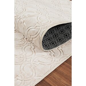 Violin Vl Makinada Yıkanabilir Dayanıklı Kaymaz Taban Antialerjik Halı Gri Z1001a 100x600 cm