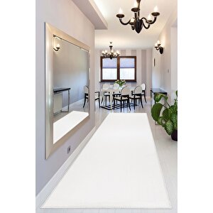 Vl Yıkanabilir Post Peluş Yolluk Beyaz 150x150 cm