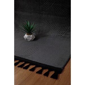 Joy Rölyef Gri Pon Pon 120x300 cm