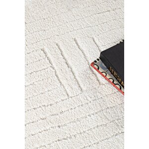 Norway Vl Bukleli Premium Yumuşak Peluş Post Iskandinav Oturma Odası Salon Halısı 120x180 cm