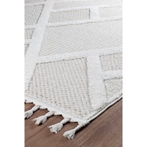 Norway Vl Bukleli Premium Yumuşak Peluş Post Iskandinav Oturma Odası Salon Halısı 65374a 160x230 cm