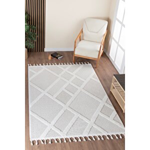 Norway Vl Bukleli Premium Yumuşak Peluş Post Iskandinav Oturma Odası Salon Halısı 65374a 160x230 cm