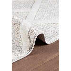 Norway Vl Bukleli Premium Yumuşak Peluş Post Iskandinav Oturma Odası Salon Halısı 65374a 160x230 cm