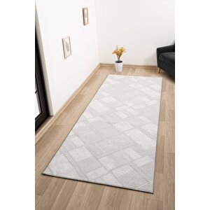 Lowell Koleksiyonu Yıkanabilir, Kesme, Kaymaz Taban Salon,oturma Odası,mutfak,antre,koridor Halısı 100x450 cm