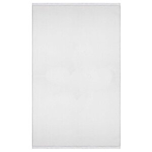 Vl Comfort Düz Saçaklı Peluş Halı Ekru 80x150 cm