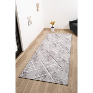 Lowell Koleksiyonu Yıkanabilir, Kesme, Kaymaz Taban Salon,oturma Odası,mutfak,antre,koridor Halısı 150x150 cm