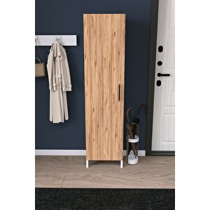 Beyaz Çok Raflı Kapaklı Ayakkabılık Modern Ayakkabı Dolabı Portmanto Yanı Düzenleyici Dolap