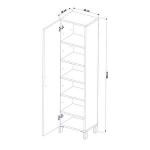 Beyaz Çok Raflı Kapaklı Ayakkabılık Modern Ayakkabı Dolabı Portmanto Yanı Düzenleyici Dolap