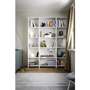 Lale Kitaplık Çok Amaçlı Kitaplık-beyaz