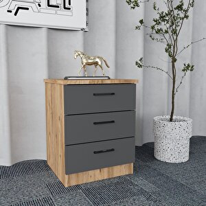 Ofis Mobilya Takımı Masa+sehpa+keson  Çam&antrasit O.f.b_11