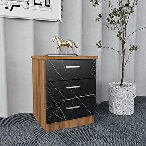 Ofis Mobilya Takımı Masa+sehpa+keson  Ceviz&siyah Mermer O.f.b_9