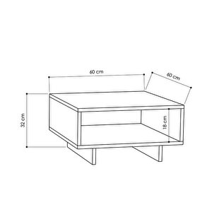Nes Orta Sehpa-60 Cm - Antrasit