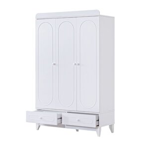 Royale Çocuk Odası Takımı, Flora Yavrulu Karyola, 3 Kapaklı Dolap, Şifonyer