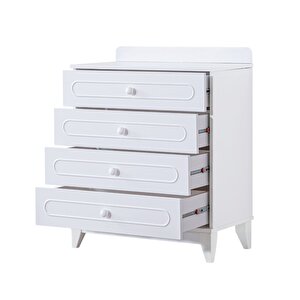 Royale Çocuk Odası Takımı, Flora Yavrulu Karyola, 3 Kapaklı Dolap, Şifonyer