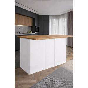 Wanda 2 Kapakli Mutfak Adasi - Çok Amaçli Dolap - Hazir Mutfak Dolabi - Erzak - Ki̇ler Dolabi - Atlantikçam Tezgahlı