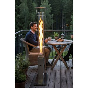 Box&box Uzun Camlı Roket Pelet Sobası, Pürmüz Ve Pelet Hediyeli - Kampta, Balkonda, Terasta Hemen Kullan