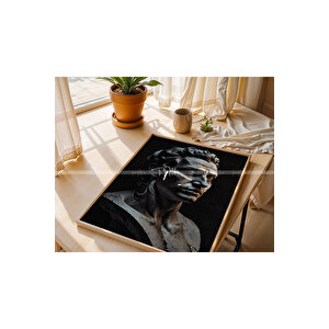 Klasik Heykel Detayları 3 Parçalı Ahşap Çerçeveli Tablo Seti-2 21x30 cm