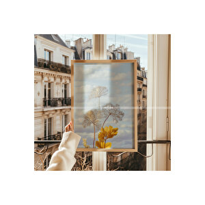 Doğanın Zarafeti 3 Parçalı Ahşap Çerçeveli Tablo Seti-2 21x30 cm