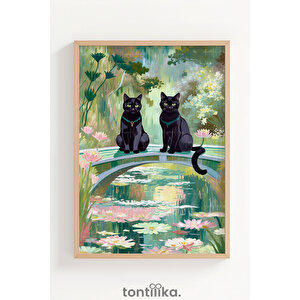 Yağmurlu Gün Ve Doğa 3 Parçalı Ahşap Çerçeveli Tablo Seti