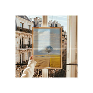 Doğanın Zarafeti 3 Parçalı Ahşap Çerçeveli Tablo Seti-2 30x42 cm