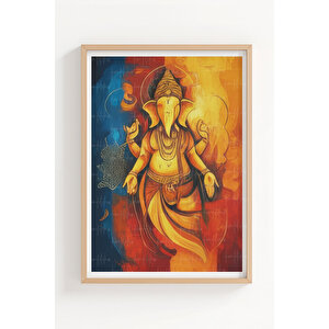 Hint Mitolojisi 3’lü Ahşap Çerçeveli Tablo Seti - Manevi Ve Dini Sanat 21x30 cm