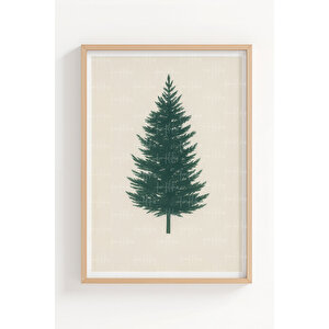 Minimalist Doğa 3 Parçalı Ahşap Çerçeveli Tablo Seti 30x42 cm