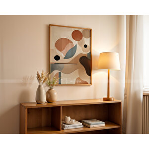 Minimal Geometrik 3'lü Ahşap Tablo Seti 30x42 30x42 cm