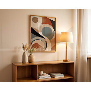 Minimal Geometrik 3'lü Ahşap Tablo Seti 21x30