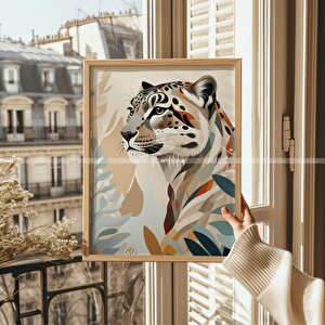 Vahşi Doğa Temalı 3'lü Ahşap Çerçeveli Tablo Seti 30x42 30x42 cm