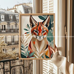 Vahşi Doğa Temalı 3'lü Ahşap Çerçeveli Tablo Seti 30x42 30x42 cm