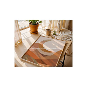 Bohem Dağ Manzarası 3 Parçalı Ahşap Tablo Seti-2