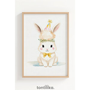 Parti Arkadaşları  3’lü Ahşap Çerçeveli Dekoratif Tablo Seti