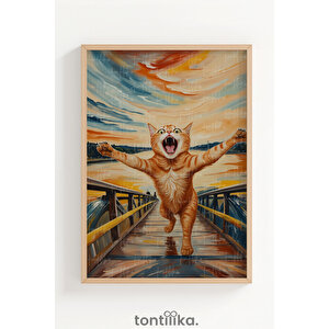 Neşeli Hayvanlar 3 Parçalı Ahşap Çerçeveli Tablo Seti