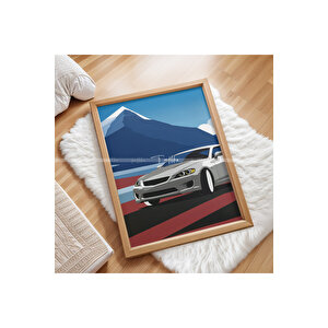 Modern Spor Arabalar 3 Parçalı Ahşap Çerçeveli Tablo Seti-2