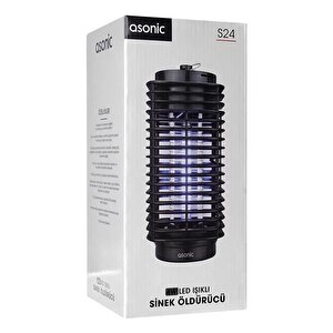 Asonic S24 4 Watt Siyah Led Işıklı Sinek Öldürücü