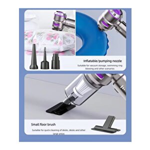 Cs59 Plus Max 17000 Pa 100 Watt Şarjlı Süpürge Vakum/üfleme