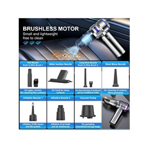 Cs59 Plus Max 17000 Pa 100 Watt Şarjlı Süpürge Vakum/üfleme